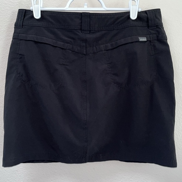 Eddie Bauer Active Adventurous Solid Black Skirt Skort, Size 6, Spandex Blend - Picture 5 of 13